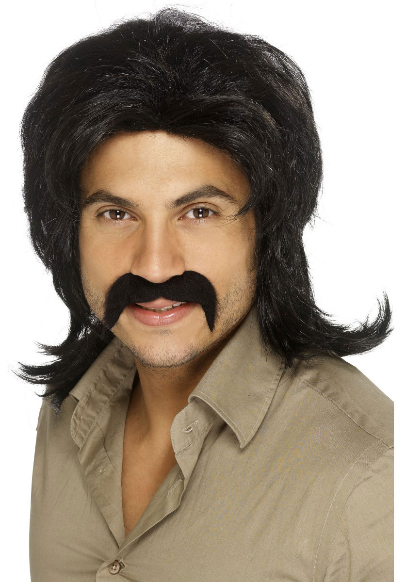 70s Retro Wig, black