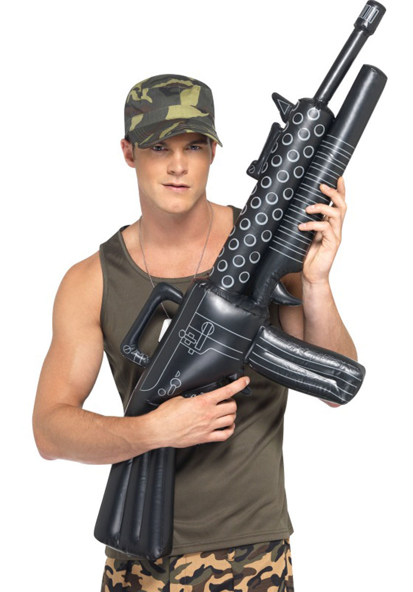 Inflatable Machine Gun, Black