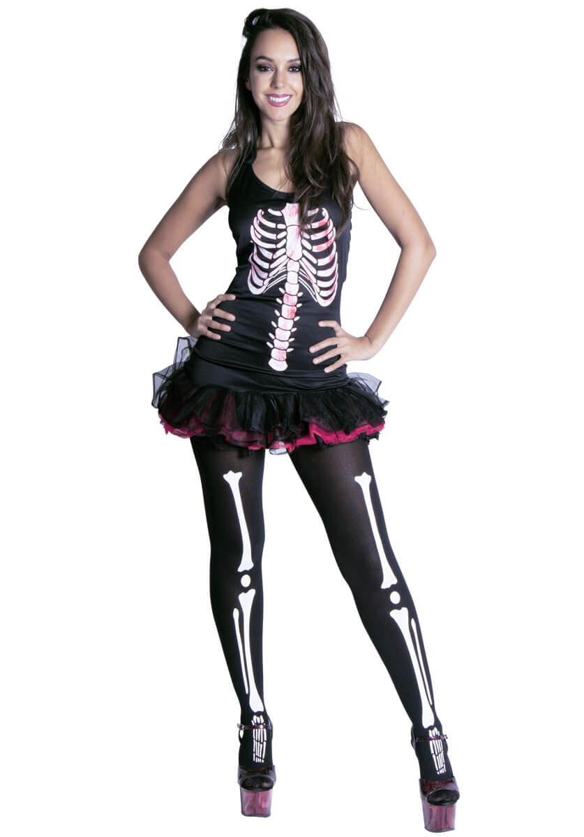 Skeleton Zombie Sexy Costume - Female