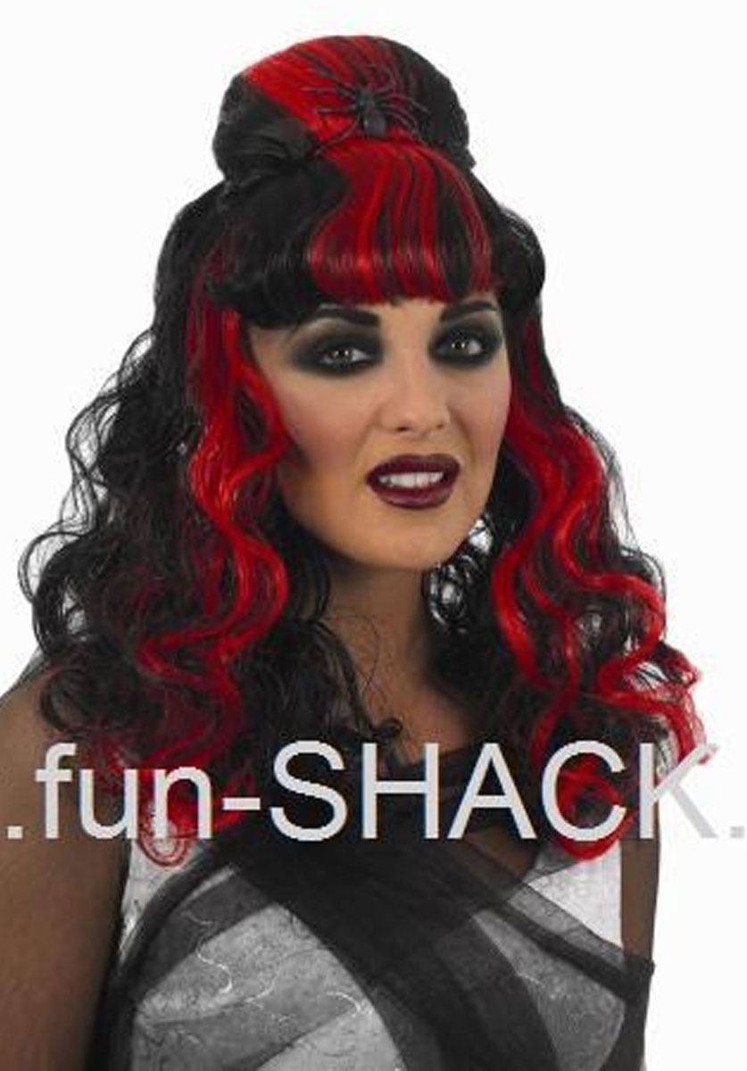 Red & Black Spider Wig