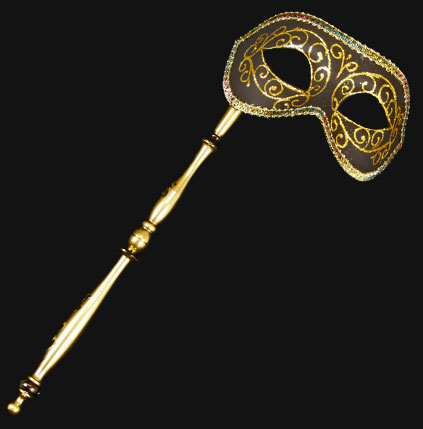 Colombina Stick Mask - Black