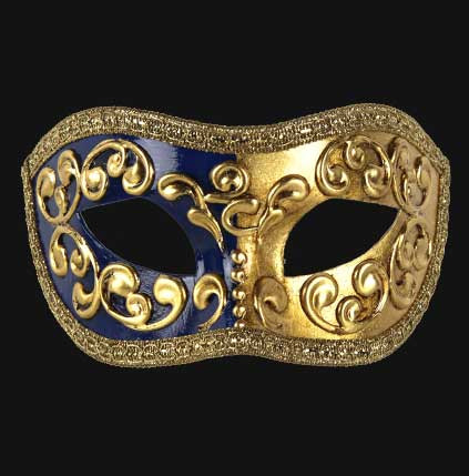 Colombina Mezza - Black/Red/Blue