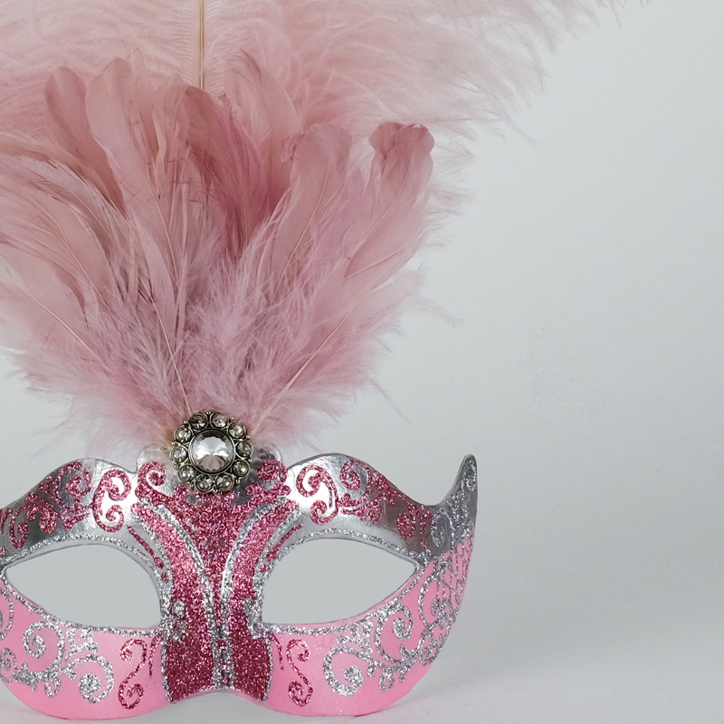 Piume Stella - Silver & Pink