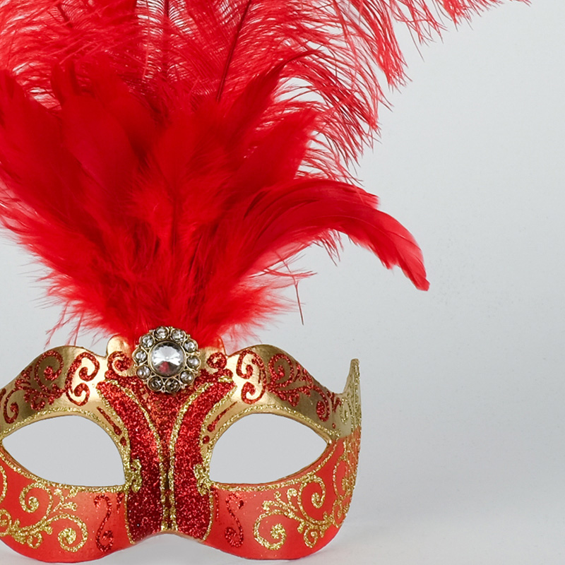 Piume Stella - Gold & Red